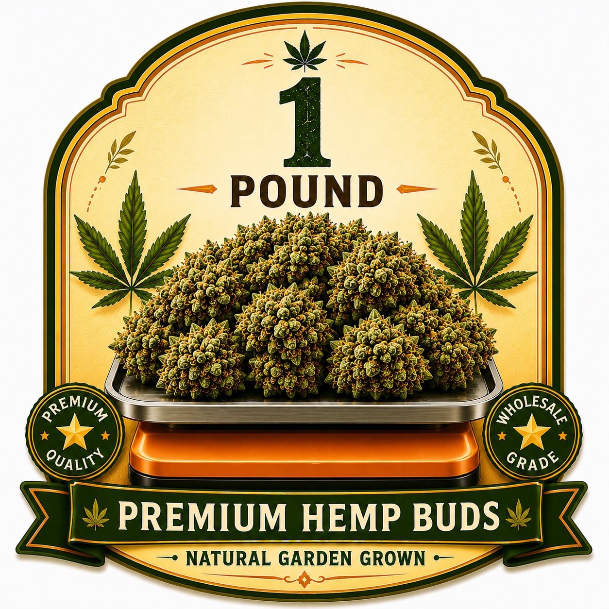 1 Pound Premium Hemp Buds