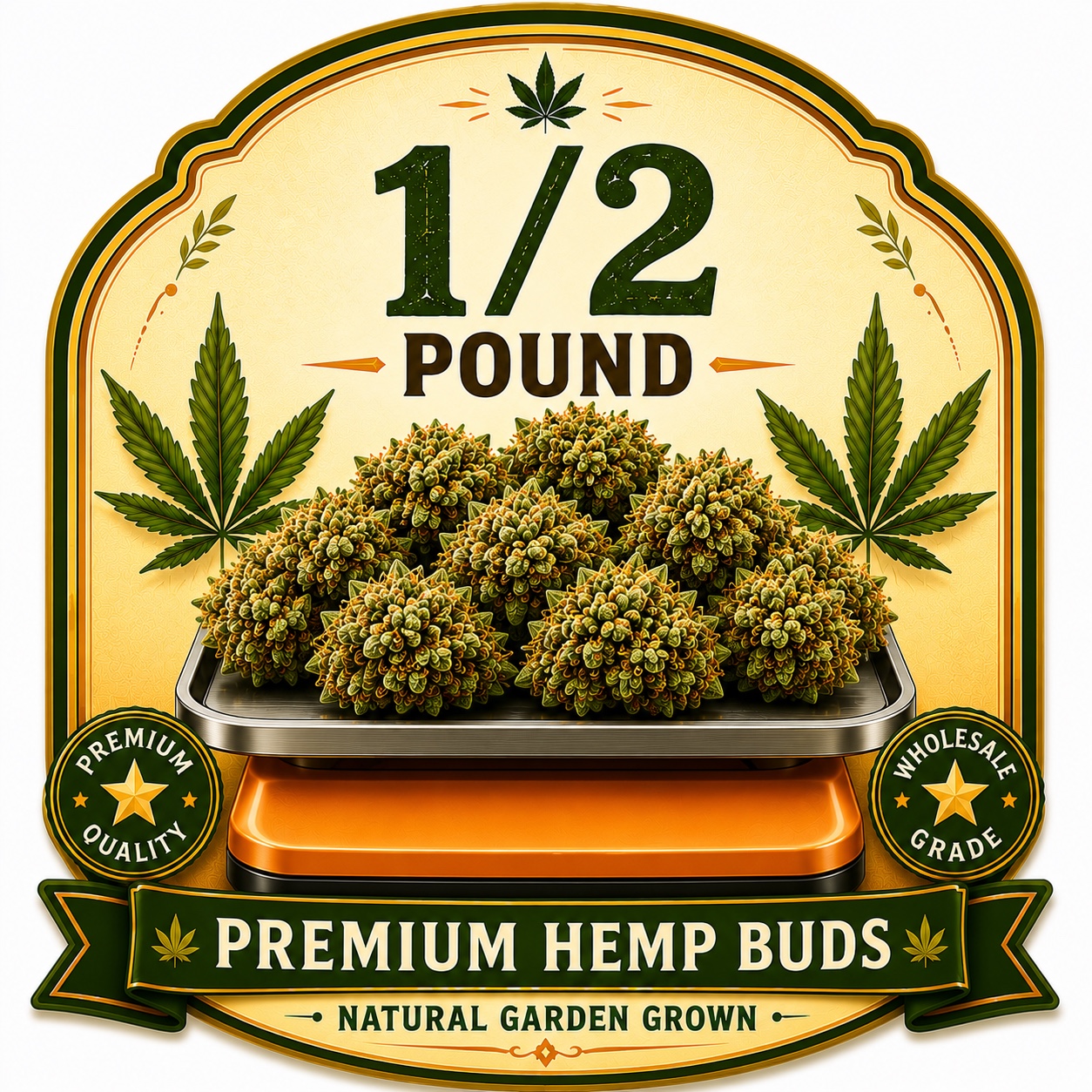 1/2 Pound Premium Hemp Buds