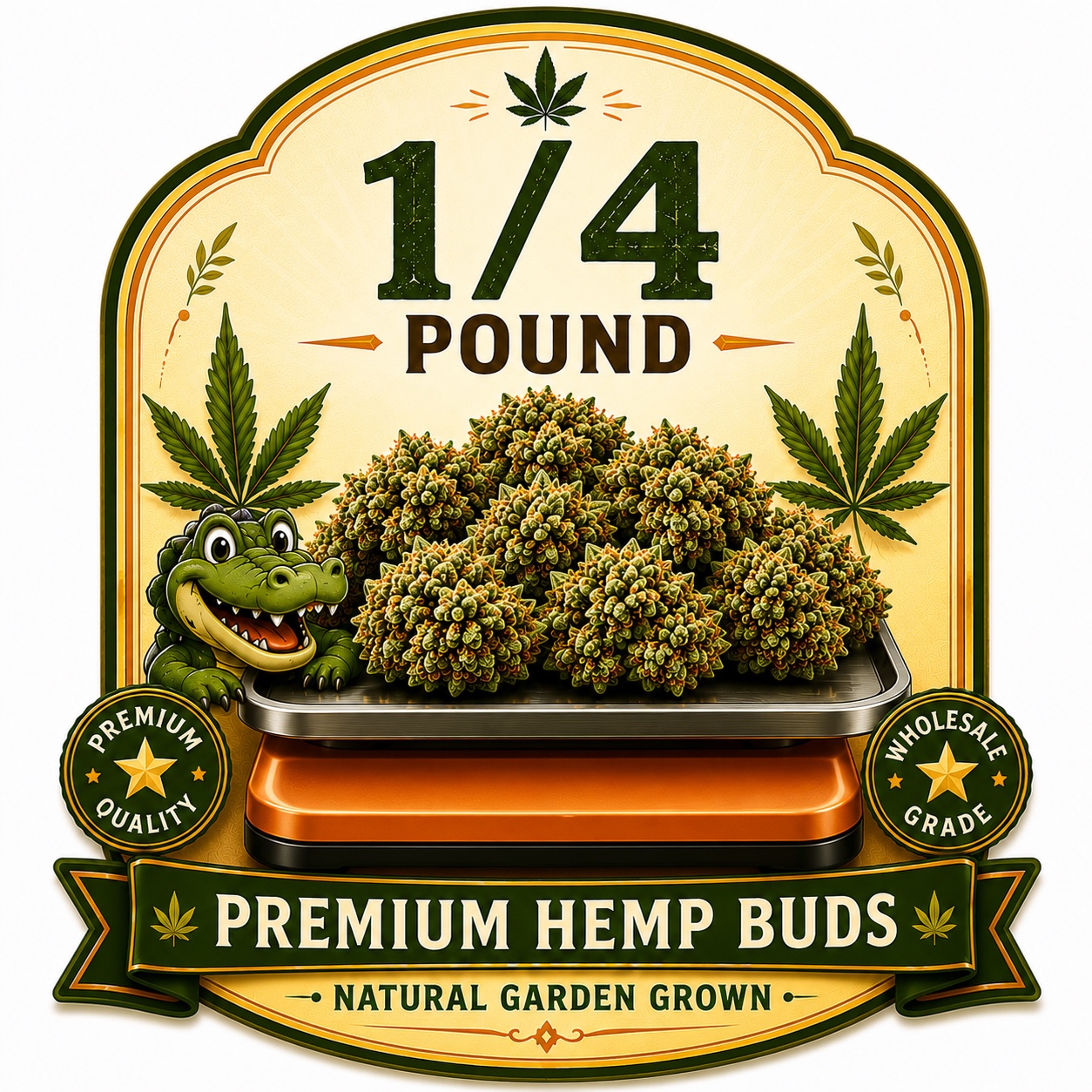1/4 Pound Premium Hemp Buds