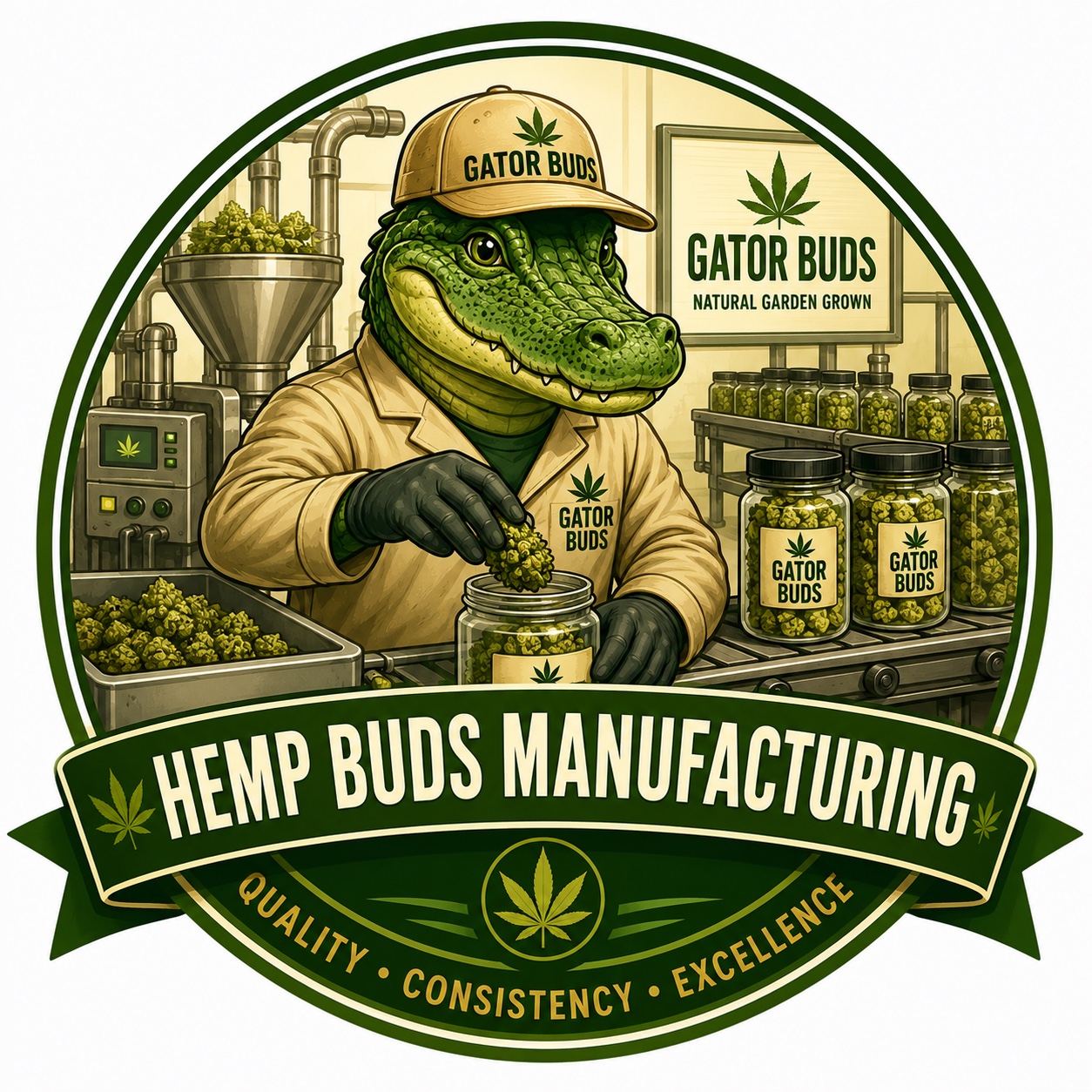 Gator Buds Hemp Bud Manufacturing
